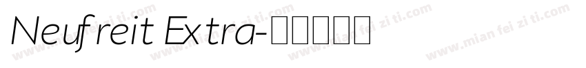 Neufreit Extra字体转换